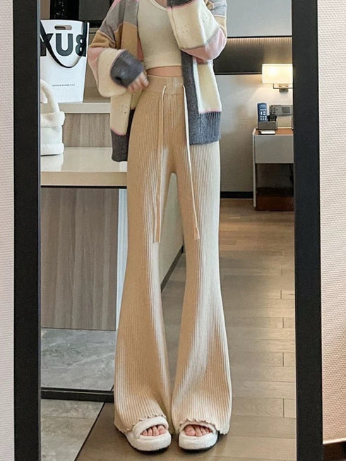 KELTIS Knitted Bootcut Long Pant